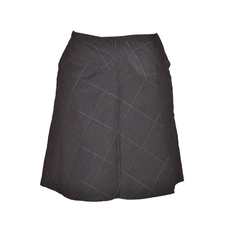 Kenzo quilted wrap skirt For Sale