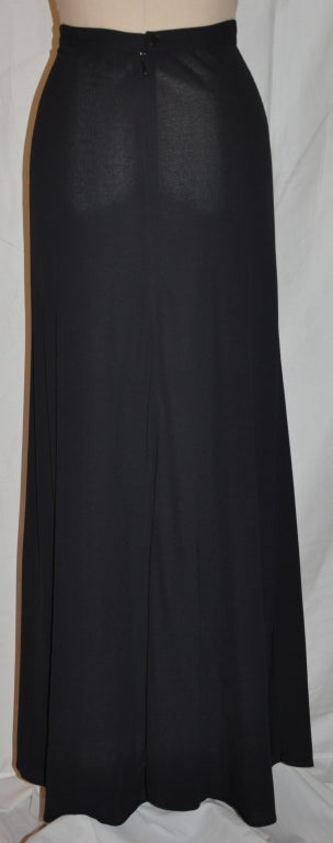 Jupe longue en crêpe noir Calvin Klein « collection » Pour femmes en vente