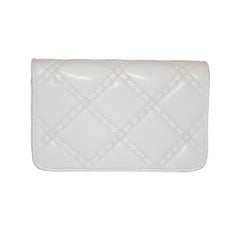 Jay Herbert white leather with lizard clutch