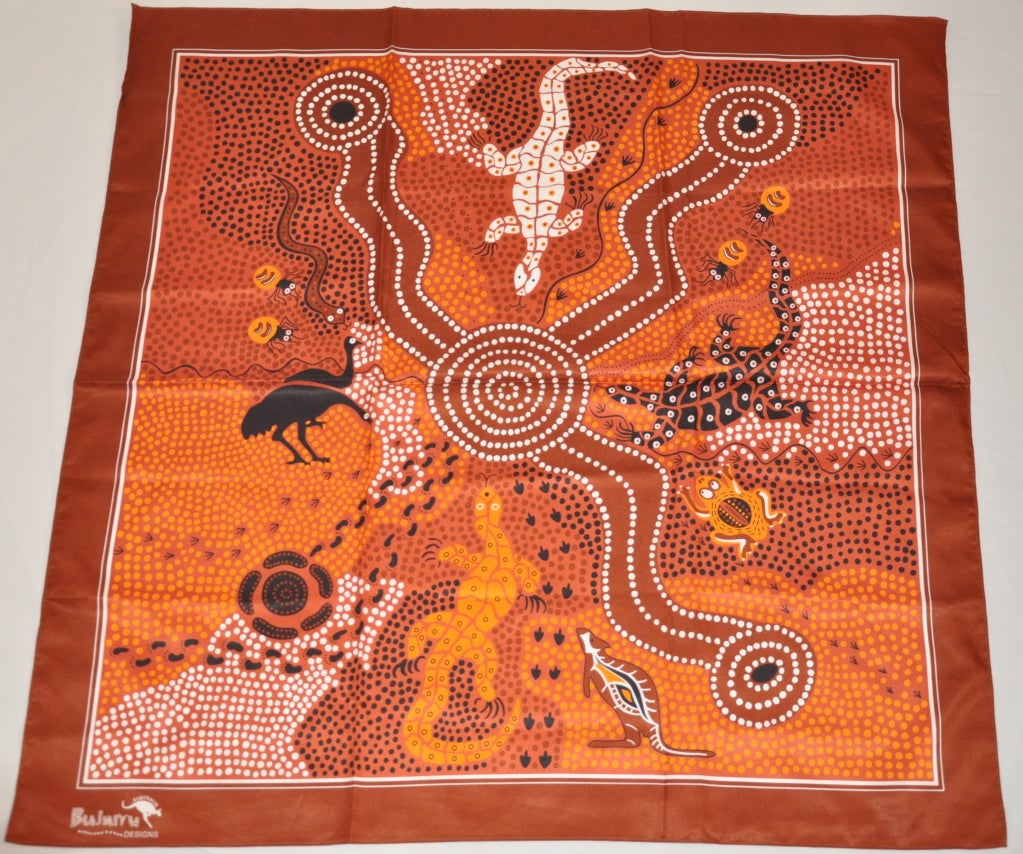 Bulurru Designs "Outback" map scarf