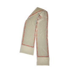 Vintage Celine silk "Horse Bit" rectangle scarf
