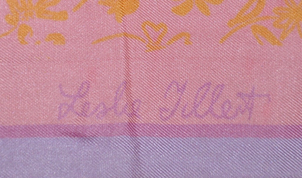 Leslie Gillet Multicolor scarf For Sale 1