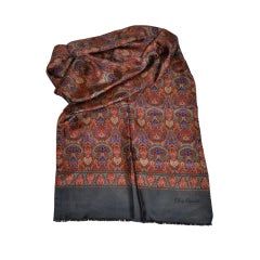 Oleg Cassini silk palsy scarf 1