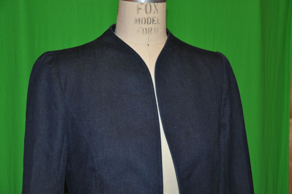 mugler jean jacket