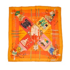 Hermes "Le Carnaval de Venise" Jacquard silk scarf