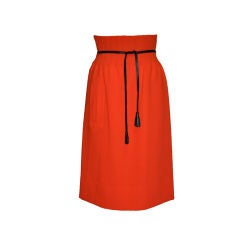 Retro Iconic Pierre Cardin/ Bonwit Teller Neon Red skirt.