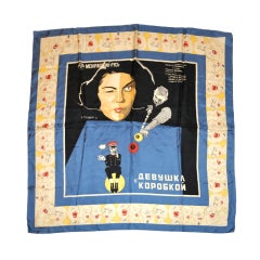 Comedy silk scarf