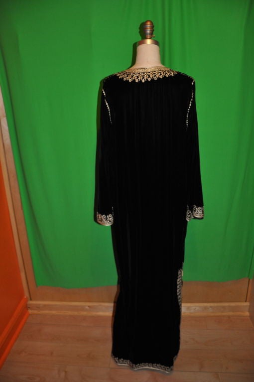 Women's Caftan with gold embroidery