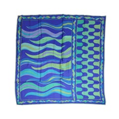 Emilio Pucci Bold multicolor "Waves" scarf
