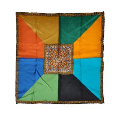 Multicolor men's silk handkerchief