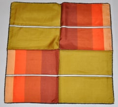 Abstract-Print Silk Scarf