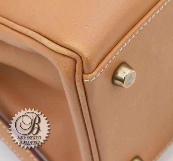 Women's HERMES Natural Barenia Leather Gold 32cm GHW Kelly Bag