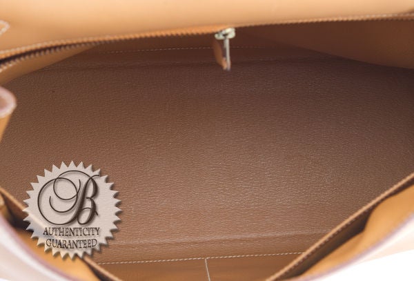 HERMES Natural Barenia Leather Gold 32cm GHW Kelly Bag 1