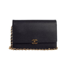 CHANEL Caviar Leather Wallet on a Chain WOC Bag
