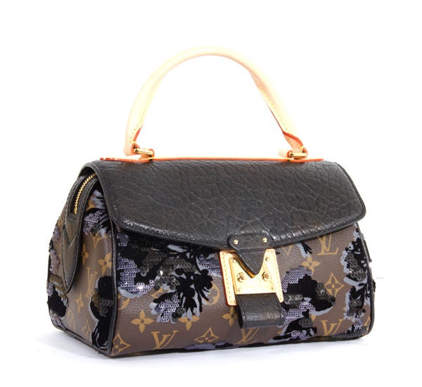 LOUIS VUITTON Fleur de Jais CARROUSEL Ltd Ed Bag New