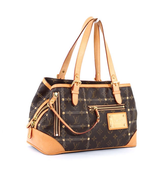 LOUIS VUITTON Monogram Canvas Riveting GM Bag