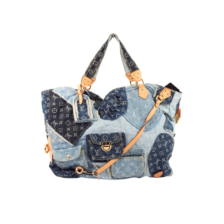 In LVoe with Louis Vuitton: LV Blast from the Past: Monogram Denim Patchwork  Cabby