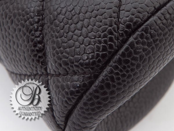 CHANEL Timeless Classic Caviar Black Clutch Bag 3