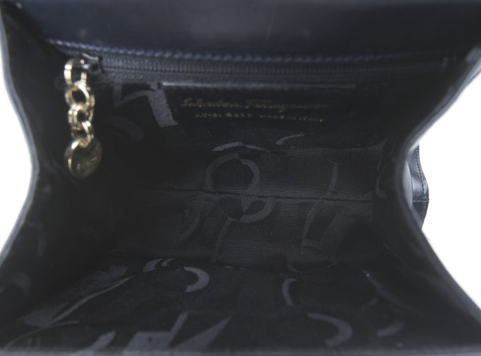 DUPLICATE FERRAGAMO Lady Vara Kelly Purse Bag Leather 4