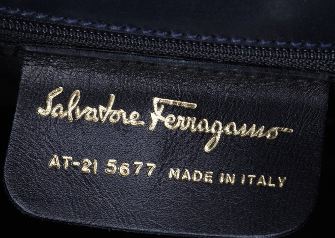DUPLICATE FERRAGAMO Lady Vara Kelly Purse Bag Leather 6