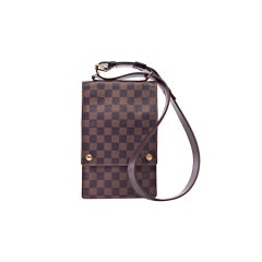 LOUIS VUITTON Damier Ebene Portobello Crossbody Bag