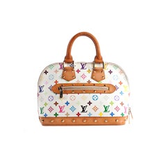 LOUIS VUITTON Multicolor White Alma Bag