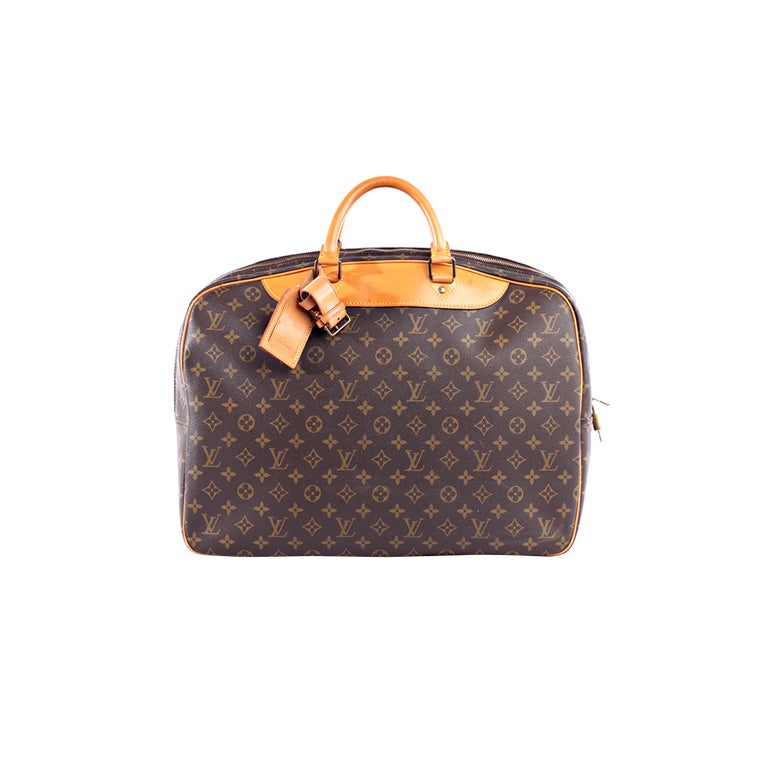 LOUIS VUITTON Monogram Alize 24 Heures Soft Travel Bag For Sale