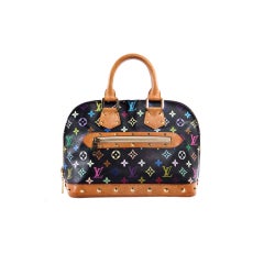Louis Vuitton Multicolor Alma (old) Noir M92646 Hand Bag #10431