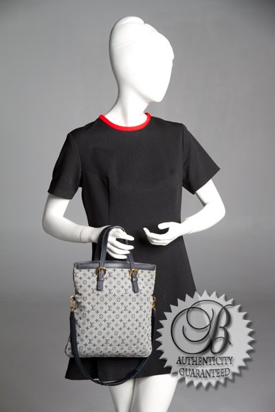 LOUIS VUITTON Francoise Mini Lini Monogram Foldover Bag 6