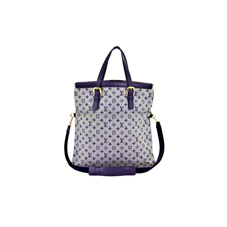 LOUIS VUITTON Francoise Mini Lini Monogram Foldover Bag
