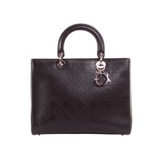 DIOR Textured Lady Dior Limited Edition Top Handle Bag