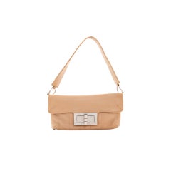 CHANEL Camel Tan Mademoiselle Lambskin Pochette Bag