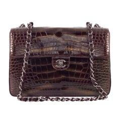 CHANEL Bordeaux Alligator Jumbo Flap Iconic & Rare Bag