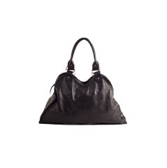 FENDI Devil Diavolo Trapezio Black Leather Handbag Tote