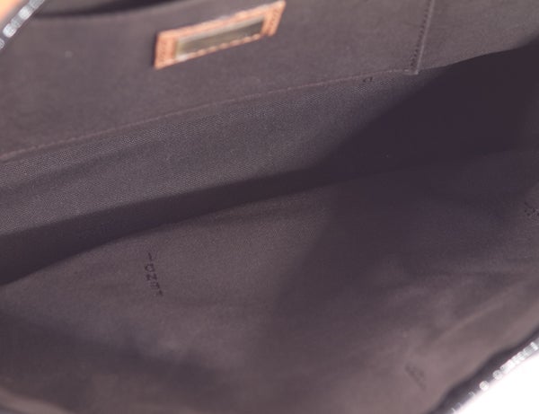 FENDI Tan Nappa Baby B Bis Bag Black Patent Leather Trim For Sale 1