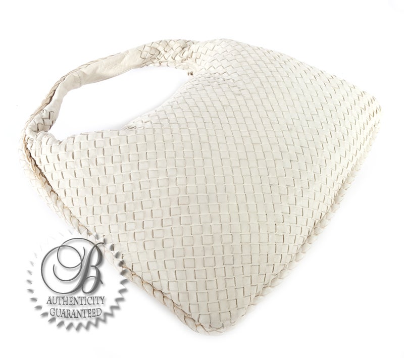 bottega veneta white handbag