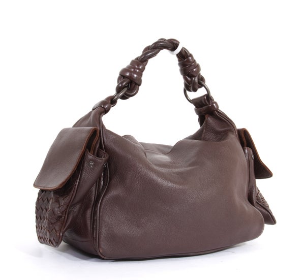 BOTTEGA VENETA Ebano Cervo COCKER Satchel Bag