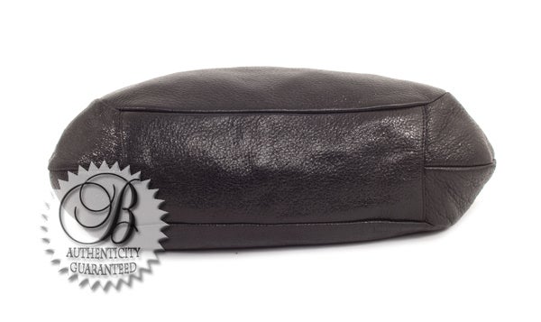 Women's PRADA Cervo Luxe Metallic Black Leather Dual Chain Strap Bag For Sale