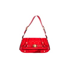 VERSACE Red Monogram Pochette Bag