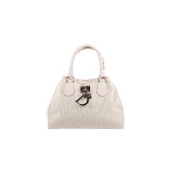 CHRISTIAN DIOR Lovely White Mauve Lady Day Bag
