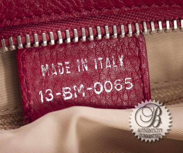 CHRISTIAN DIOR Beige w Red Trim Monogram Pochette Bag For Sale 4