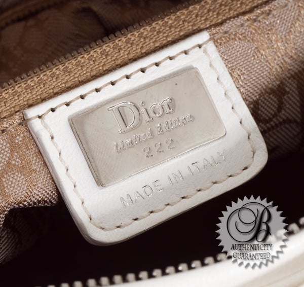 CHRISTIAN DIOR Classic Lady Dior Ivory Lace Bag 4