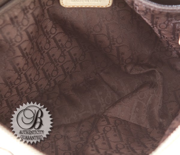 Women's CHRISTIAN DIOR Ivory Beige GAUCHO Shoulder Bag For Sale