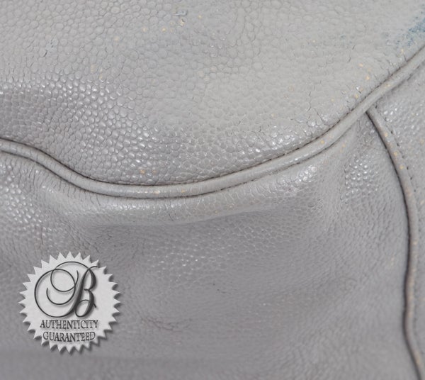 Women's YSL Yves Saint Laurent Grey Stingray Large Roady Bag For Sale