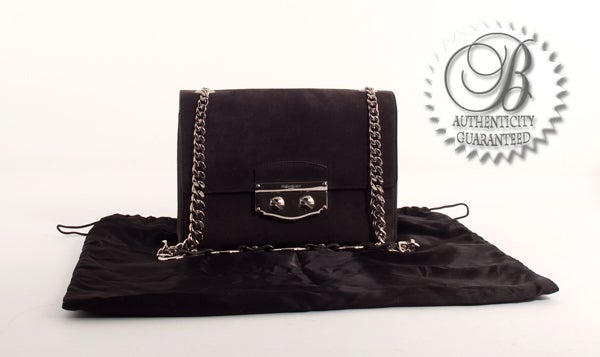 YSL Yves Saint Laurent Le 6 Sixieme Suede Flap Bag For Sale 6