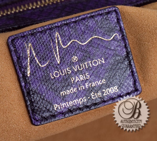 Louis Vuitton Richard Prince Blue Heartbreak Jokes Tote at 1stDibs
