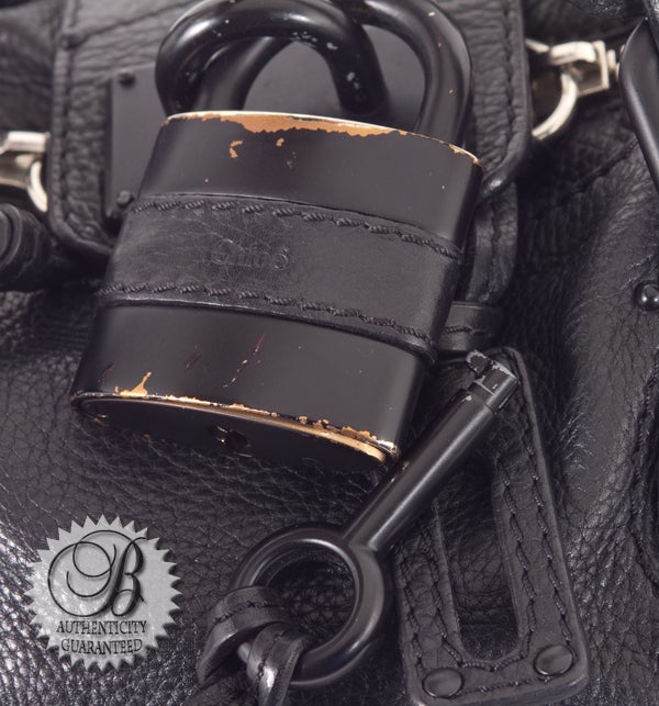 CHLOE Leather Limited Edition SO BLACK Paddington Bag For Sale 1