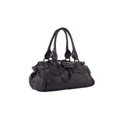CHLOE Leather Limited Edition SO BLACK Paddington Bag