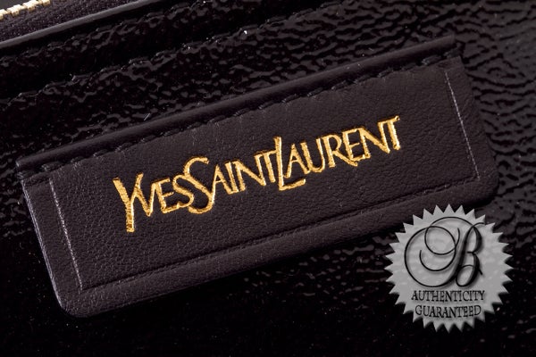 YSL Yves Saint Laurent Muse Two Tweed Black White Bag Purse Rare For Sale 1