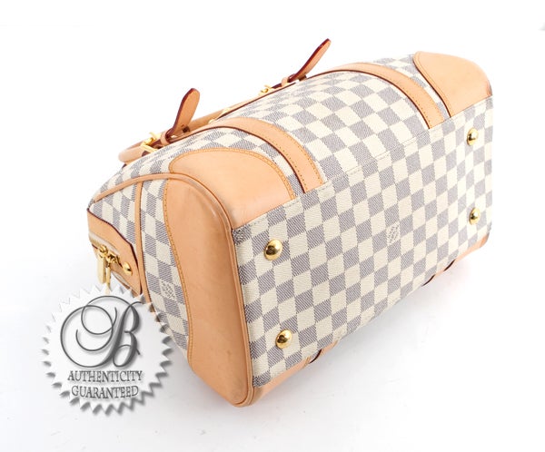 LOUIS VUITTON Damier Azur Berkeley Speedy Bag Purse For Sale 1